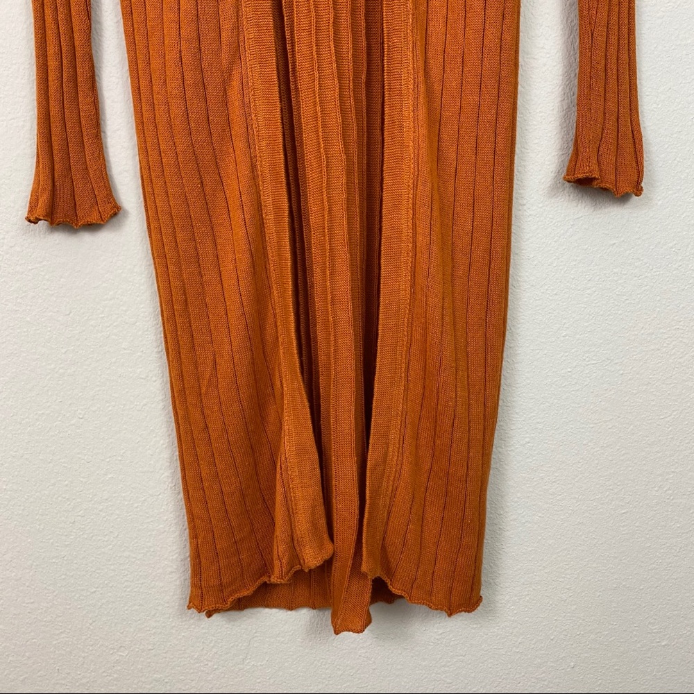 {free people} ribby rib linen blend cardigan - Picture 6 of 12